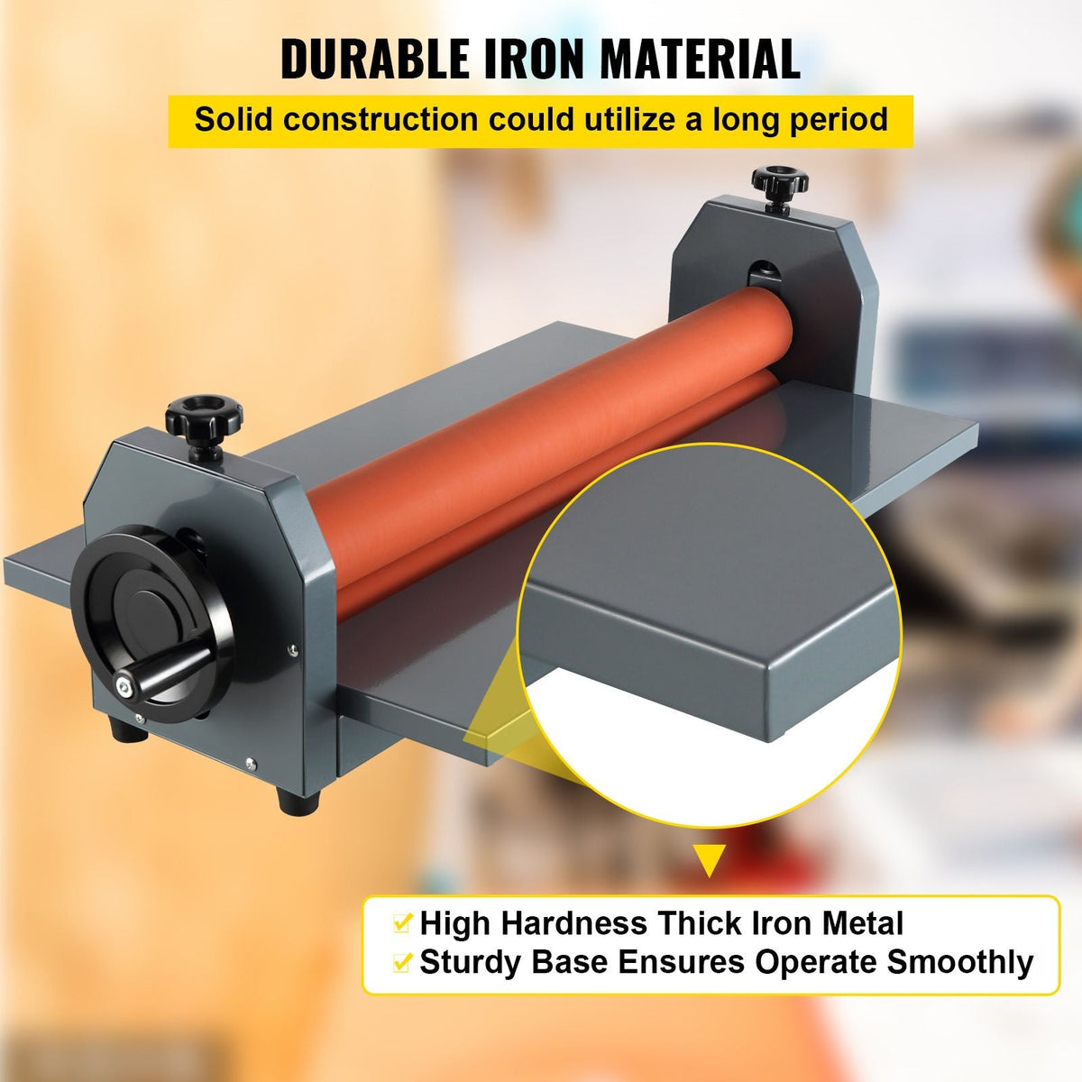39" 1000MM Manual Cold Roll Laminator Vinyl Photo Film Mounting Laminating Machine