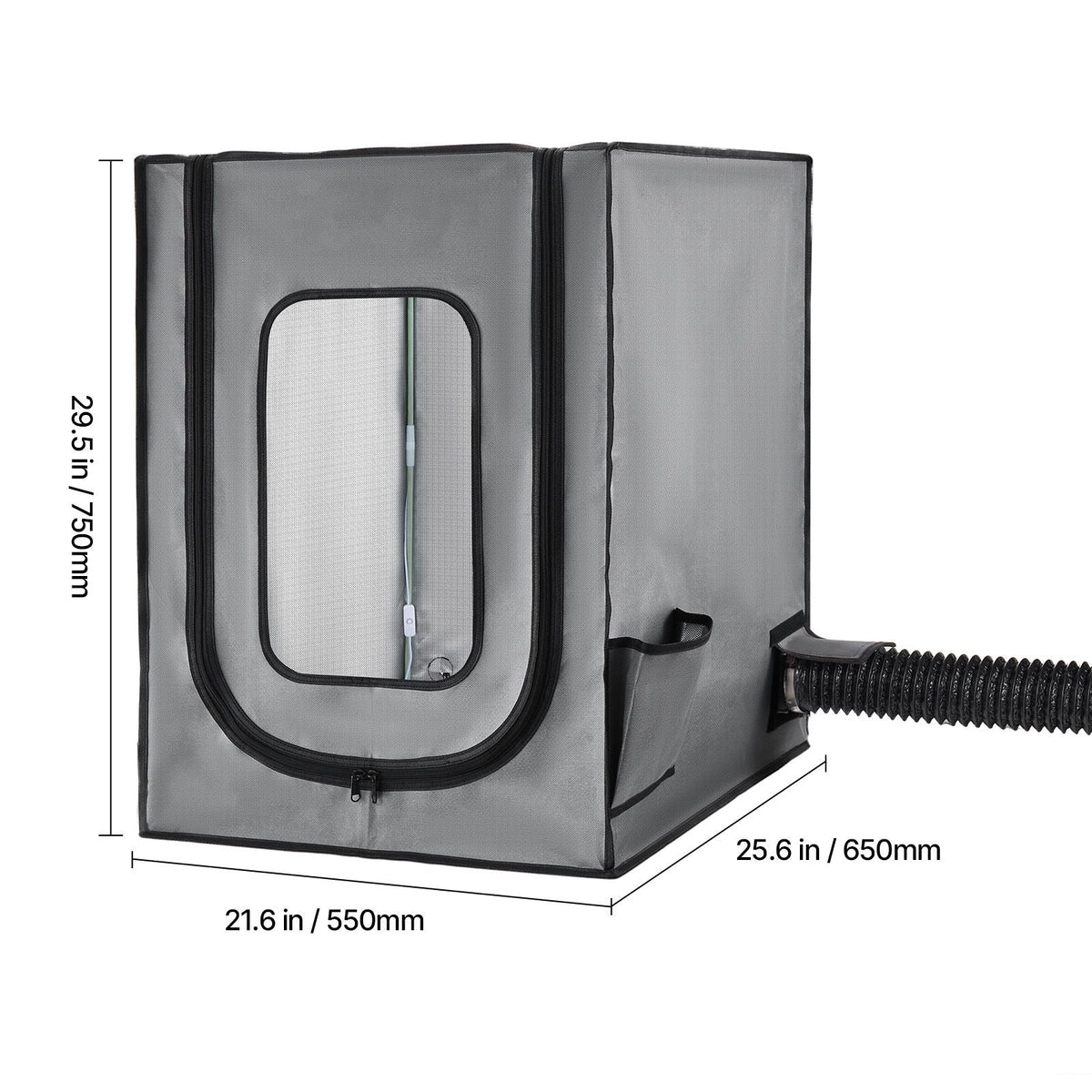 3D Printer Enclosure with Ventilation, Dustproof Waterproof Oxford Cloth Resin 3D Printer Tent, Constant Temperature Protective Case with LED, Compatible with Photon Mono/Mars 3, FDM/LCD Printer
