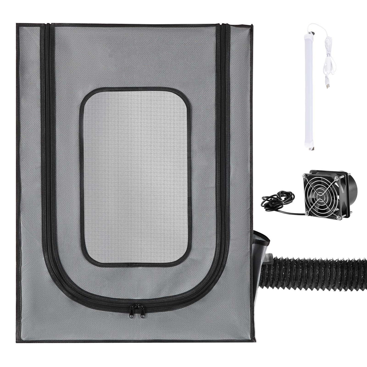 3D Printer Enclosure with Ventilation, Dustproof Waterproof Oxford Cloth Resin 3D Printer Tent, Constant Temperature Protective Case with LED, Compatible with Photon Mono/Mars 3, FDM/LCD Printer