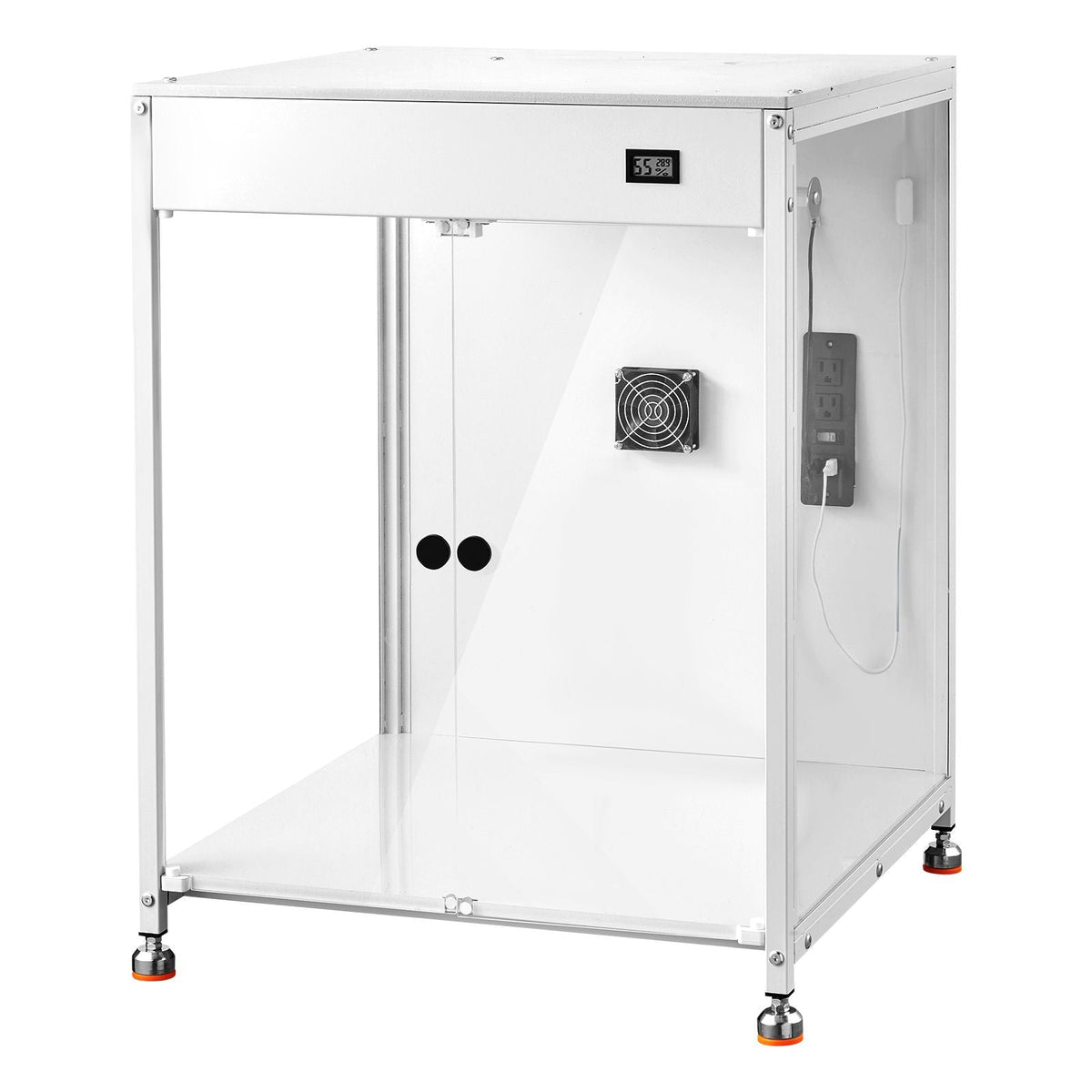 3D Printer Enclosure with Ventilation, Dustproof Waterproof Transparent Acrylic 3D Printer Tent, Constant Temperature Protective Case with LED, Compatible with Bambu Lab, Ender, Neptune, Kobra