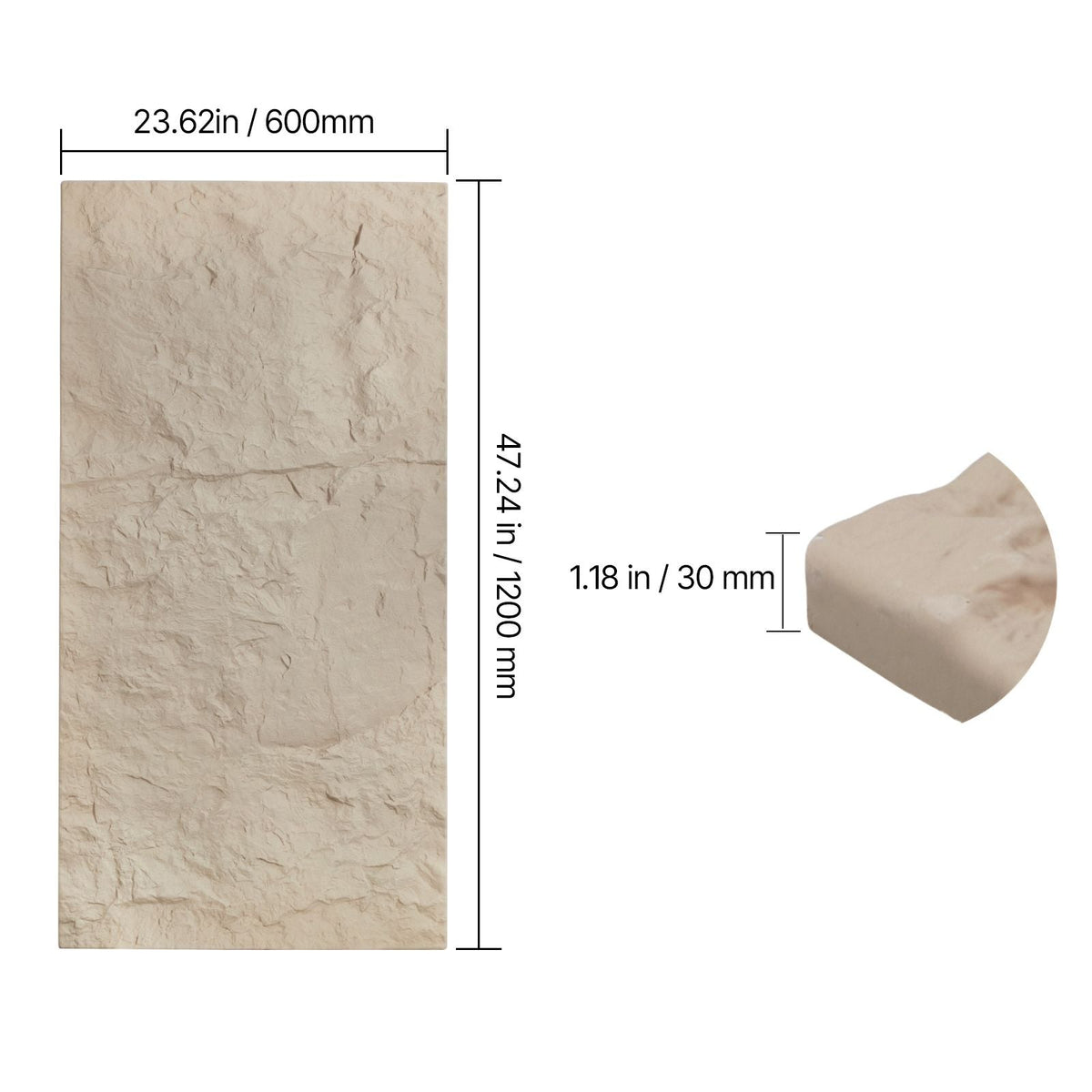 3D Wall Panels, 4 Pack 48 x 24 in PU Natural Stone Imitation Wall Art Tiles, 32 Sq.Ft Coverage Accent Wall Panel, Interior Home Decor for Ceiling, Bedroom, Living & Gaming Room, Stone Yellow