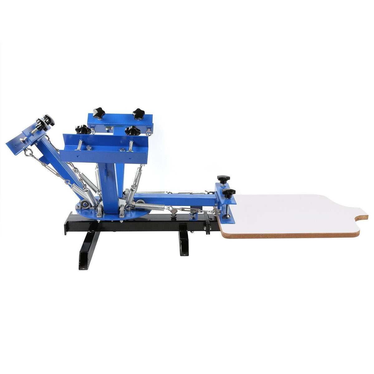 4 Color 1 Station Silk Screen Printing Press Printer With Adjustable Stand Flash Dryer