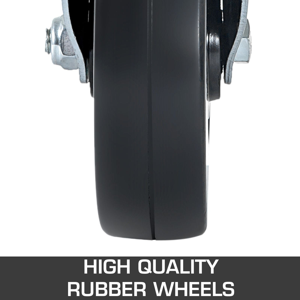 4 Pack 8 Inch Iron Core Polyurethane Swivel Caster With Dual Locking Brake Adjustable Legs 1100LBS Capacity per Wheel