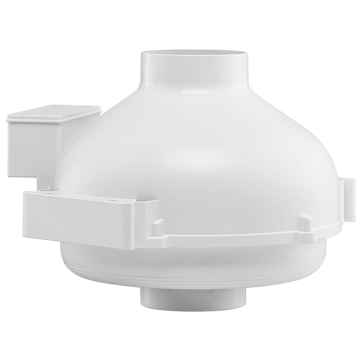 4 to 4.5 inch Radon Mitigation Fan System, Quiet 190 CFM Radon Mitigation Kit with 2 Couplers, Waterproof Radon Fan Electric Inline Duct Fan Exhaust Fan for Indoor Outdoor Ventilation