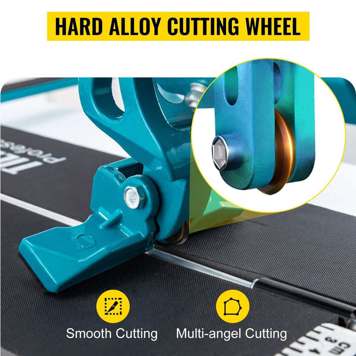 40 Inch Tile Cutter Single Rail Double Brackets Manual Tile Cutter 3/5 in Cap with Precise Laser Manual Tile Cutter Tools for Precision Cutting (40 Inch)