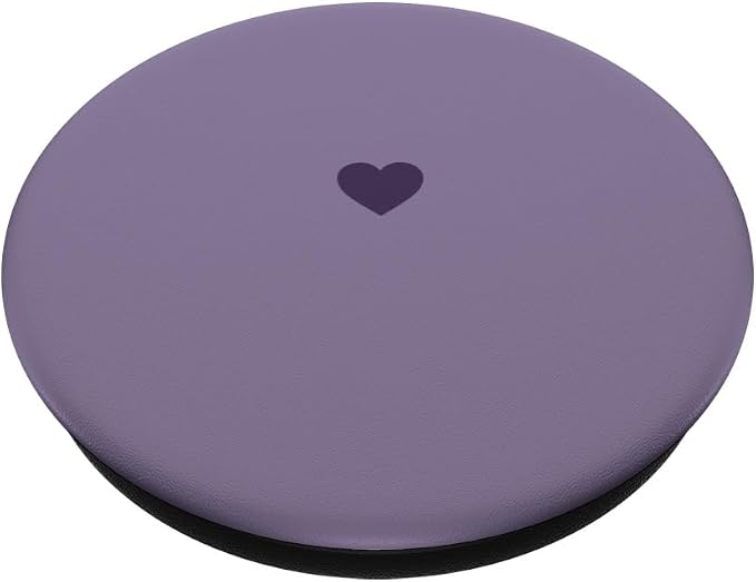 Deep Purple Heart PopSockets Adhesive PopGrip