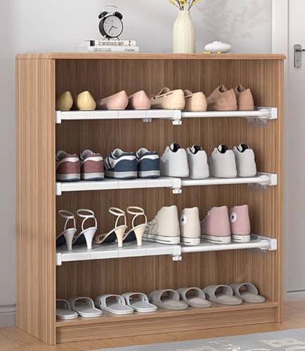 No Drilling Extendable Closet Shelf,Adjustable Metal Layered Separator Shelves DIY Divider Storage Rack for Bedroom Kitchen Wardrobe Cupboard Cabinet,1 Pack (13.8'' Wide,23.6''-39.4'' Long) - size: 23.6''-39.4'' Long