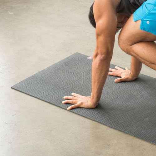 Manduka eKO SuperLite Yoga Mat - 1.5mm Natural Rubber | Foldable & Travel Friendly | Soft Textured Surface | Eco-friendly