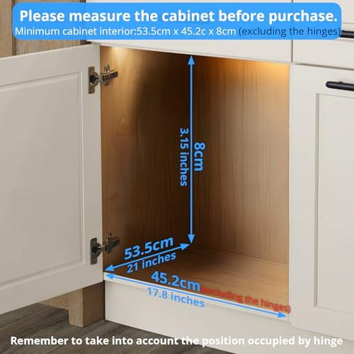 ZOINLIY Pull Out Cabinet Organizer, Versatile Slide Out Kitchen Organizers and Storage,Heavy Duty Drawer Cupboard Storage Basket, Smooth Sliding, Chrome Finish,17.8" W x 21" D - size: 17.8”W x 21”D (Outside Dimensions)