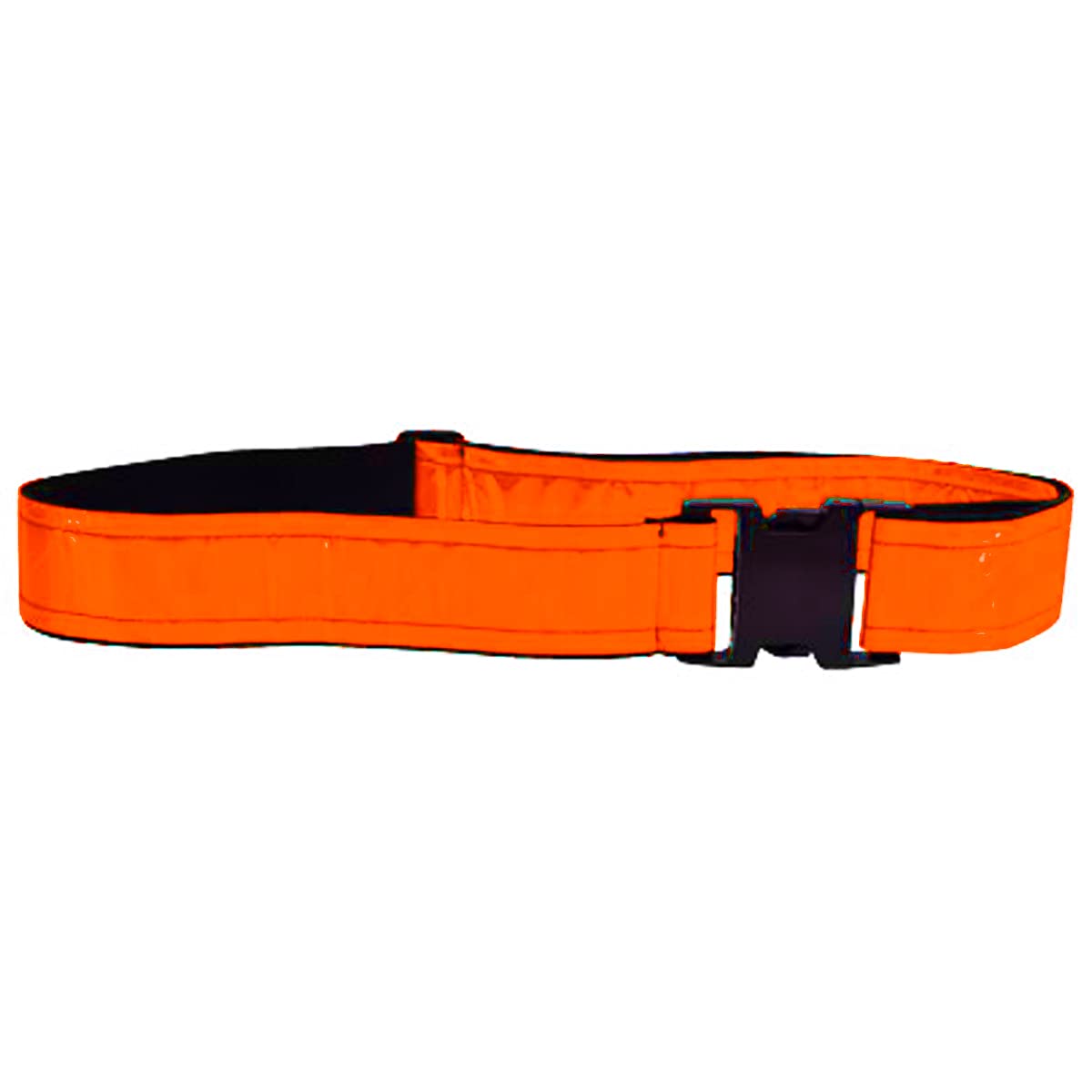 Heavy Duty Reflective Vinyl Belt w/Buckle-Neon Orange