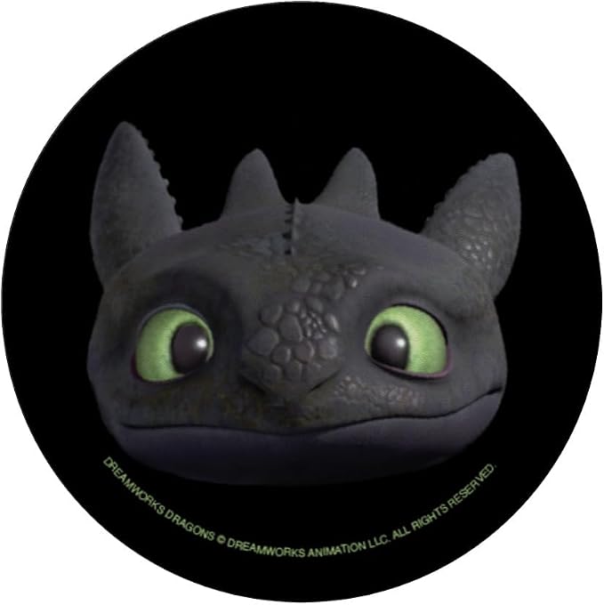 DreamWorks Dragons Toothless Night Fury Big Face Costume 3D PopSockets PopGrip for MagSafe