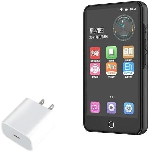 BoxWave Charger Compatible with RUIZU H5 - PD GAN miniCube (30W) 30W Tiny PD GAN Type-C Wall Charger - Winter White