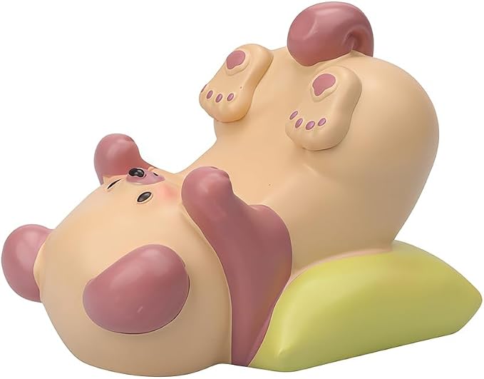 Cute Dog Phone Stand Multi-Purpose Resin Phone Holder Desk Decor for Home Office Bedroom