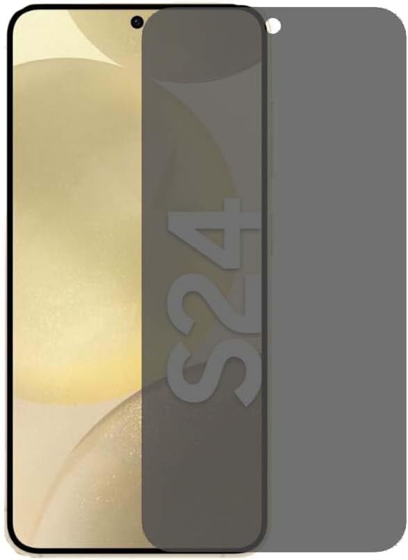 [2 Pack For Samsung Galaxy S24 Privacy Anti-spy Soft Film Screen Protector Fingerprint Unlock