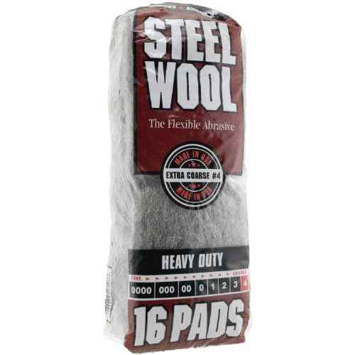 #4 Homax 106607-06 Rhodes American Steel Wool Pad Extra-Course #4, 16-Pack