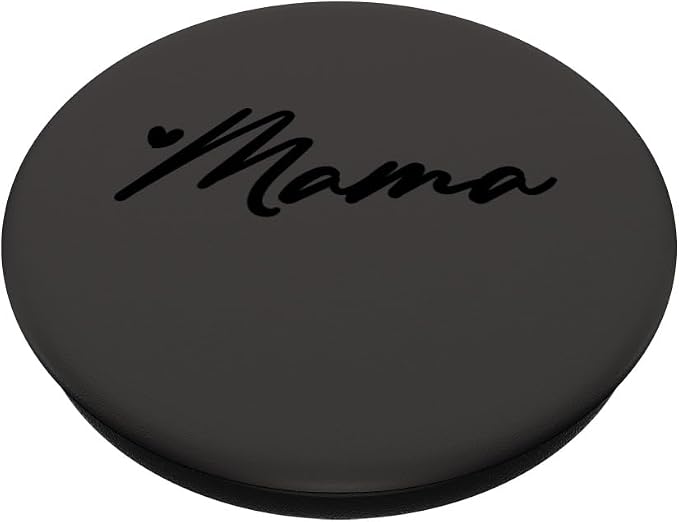 Black Gray Heart Mama PopSockets Adhesive PopGrip
