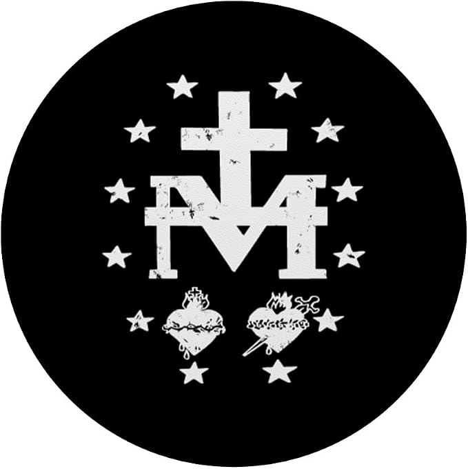Miraculous Medal Medalla Milagrosa Catholic Virgin Mary PopSockets PopGrip: Swappable Grip for Phones &amp Tablets PopSockets Adhesive PopGrip