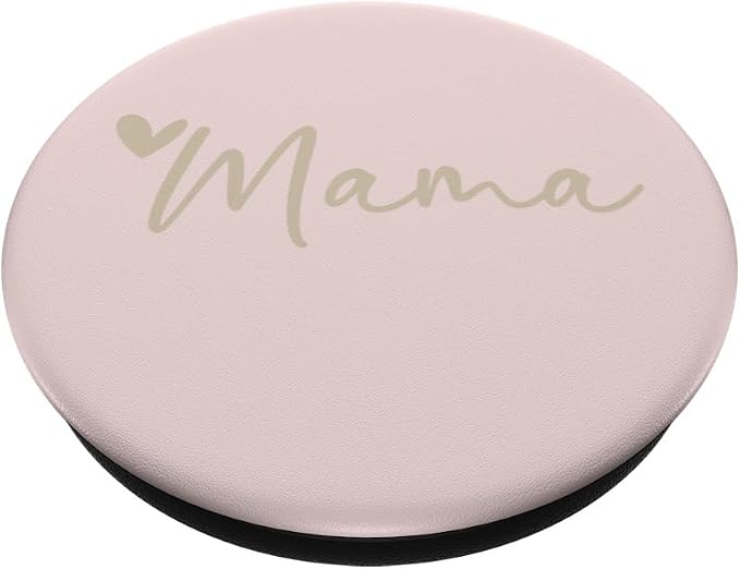 Beige Pale Rose Heart Mama PopSockets Adhesive PopGrip