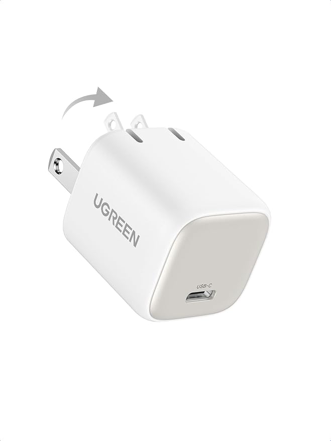 UGREEN 30W USB-C Charger Bundle White + Light Purple Fast Charger Combo Compatible with iPhone 16/15/14/13 Galaxy S25/S24 iPad MacBook Air Pixel