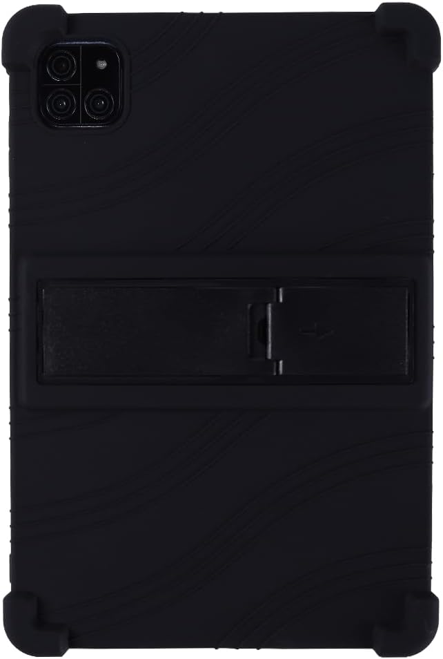 Case for Callsky-Tab Android Tablet 10.1 inch Android 15 Tablet (Cpad 10) - Lightweight Silicone Stand Cover Case with 1 Random Stylus (Black)