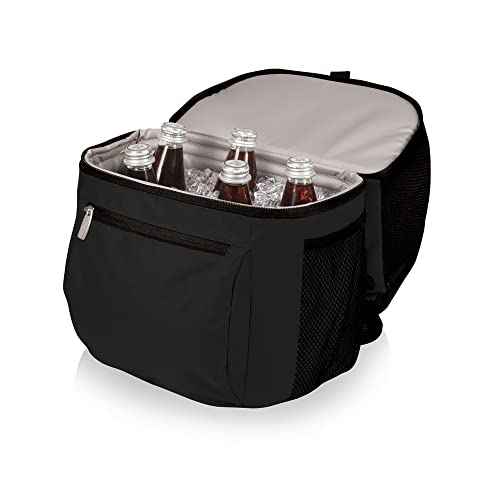 PICNIC TIME NCAA Michigan Wolverines Zuma Backpack Cooler - Soft Cooler Backpack - Lunch Cooler, (Black)