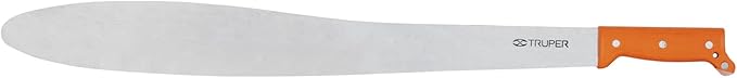 TRUPER T-1173-24P Orange Handle Caguayana Style Machetes 24" (61cm)
