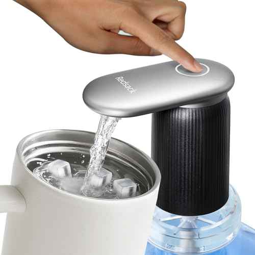 Highest-Output Water Pump for1/2/3 Gallon Bottle, Electric USB C Water Dispenser Whisper-Quiet,Portable Automatic Drinking Jug Pump Rechargeable for Camping Home Office RV Travel