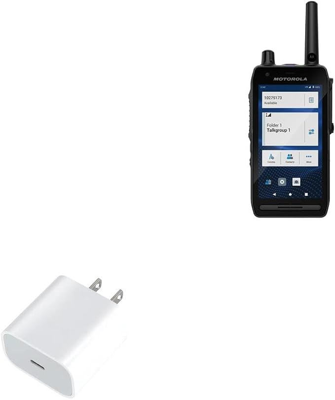 BoxWave Charger Compatible with Motorola MXP7000 - PD GAN miniCube (30W) 30W Tiny PD GAN Type-C Wall Charger - Winter White