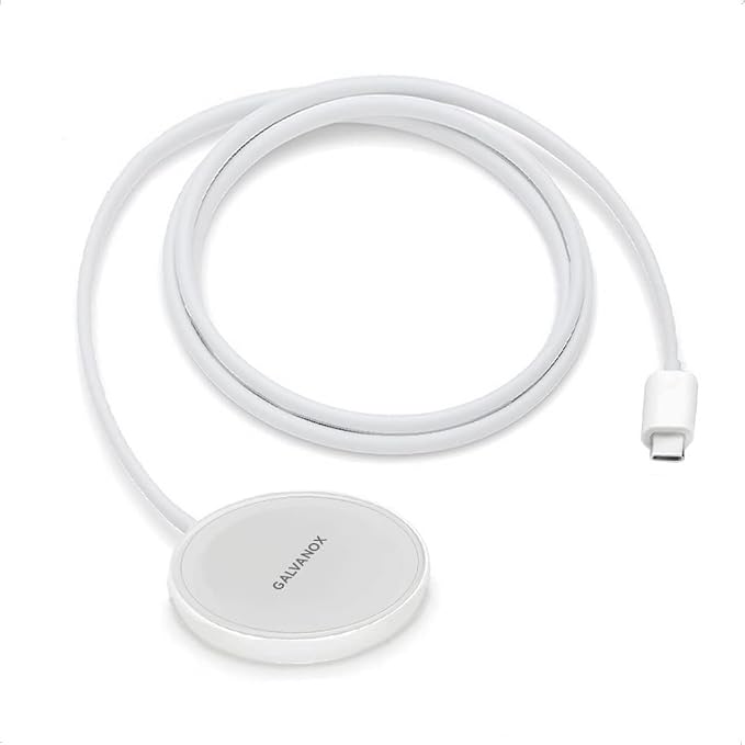Tech Gift Idea Christmas 2024 (2-in-1) Charger for Apple Watch + iPhone Reversible Magnetic Wireless Charging (Compatible with MagSafe) Retail Packaging