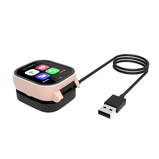 JADTILXY Portable Charger Dock Compatible with Cosmo JrTrack 5/4 / 3/2 Kids Smart Watch, Charging Directly While Wearing Protective Cases, Replacement Charging Cable Stand JrTrack 5 Accessories