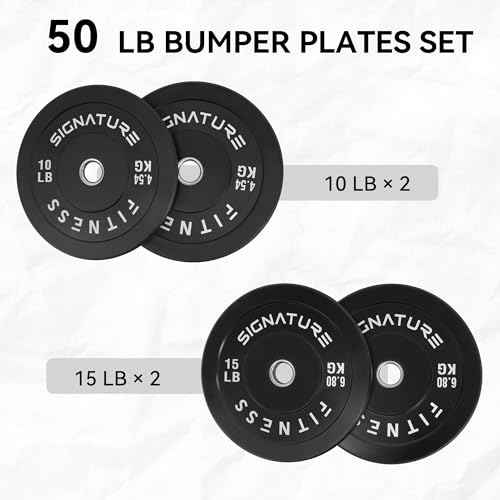 Fitvids 2" Olympic Bumper Plate Weight Plates with Steel Hub sets, Multiple Options