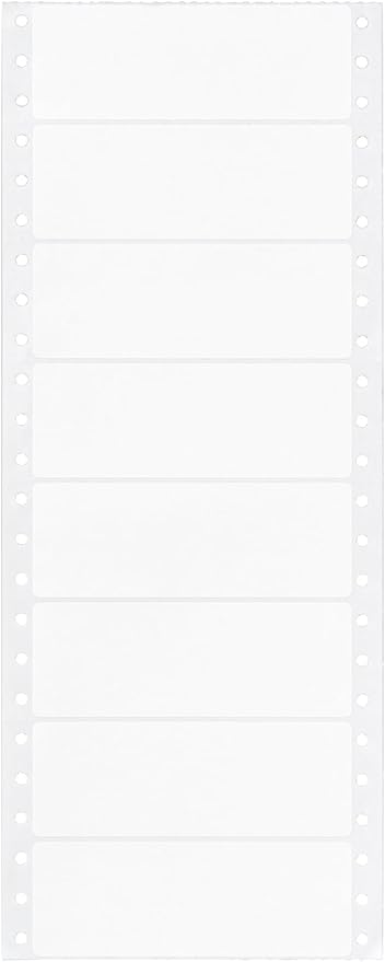 Avery White Computer Labels, 1-7/16" x 4", Dot Matrix and Pin-Feed Printer Compatible, 5,000 Total (4014)