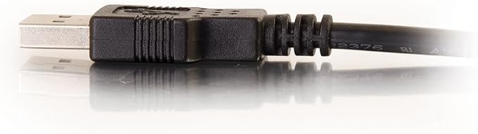 C2G 52107 USB A to A Long USB Extension Cable 6.56 Feet (2 Meters) Black (Pack of 2)