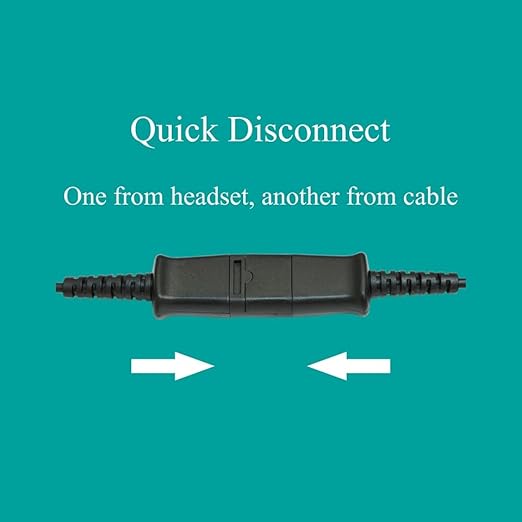 USB-A Adapter Cable to Plantronics QD Connects QD Headset to PC Laptop Phones Built-in Speaker Volume &amp mic Mute Controls | Connects QD Headset to Phone PC Laptop Built-in Speaker Volume Contro