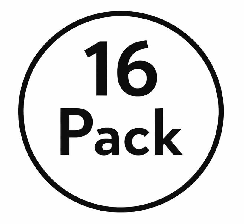 Sterilite 16 Pack Storage Box, 58 Quart Stackable Tote, Clear Plastic Container with Secure Snapping Lids for Home and Office Organization, White - size: 58 Quart, style: 16