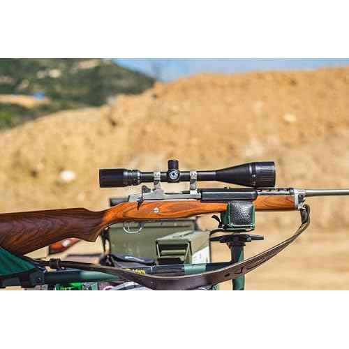 Varmint Crosshair Reticle Precision Riflescope with Adjustable Objective & Fully-Multi Coated Optics for Accurate Long-Range Shooting Hunting