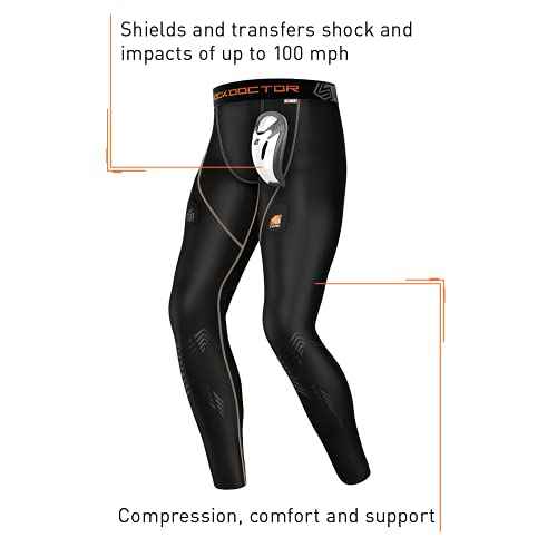 Shock Doctor Men's Core Hockey Pants with Protective Bioflex Cup (Youth/Boys)