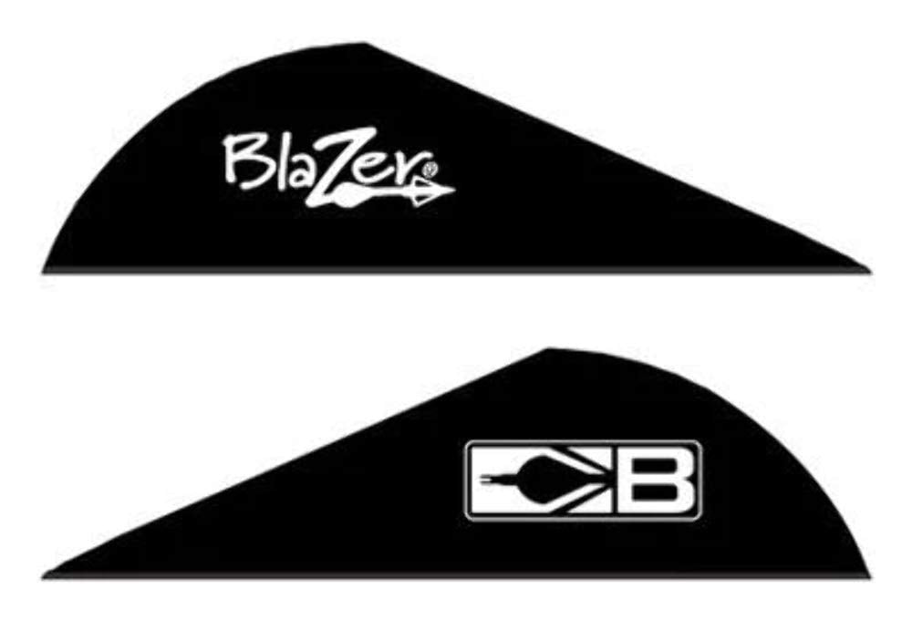 Bohning Blazer Vane (Pack of 100), Black, 2 inch