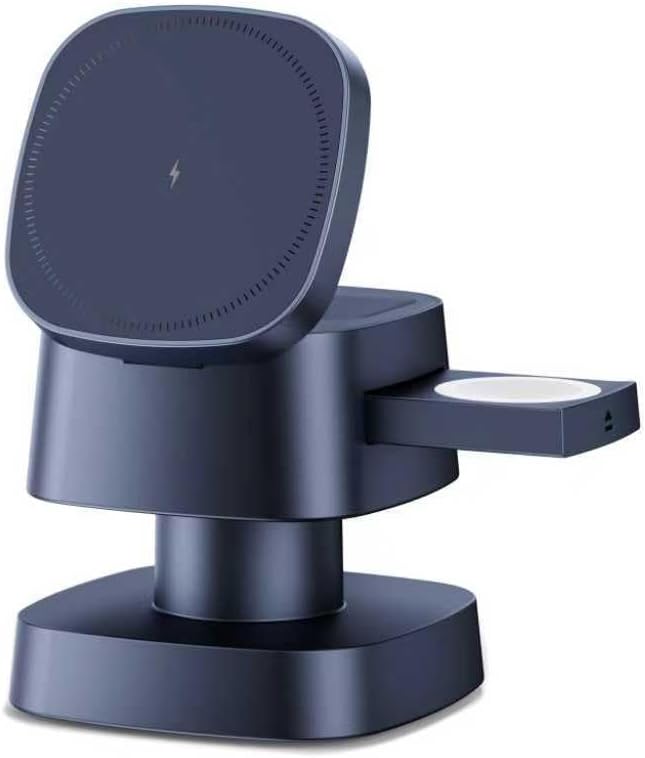 4 in 1 Magnetic Wireless Charging Station15W Fast Charging with Night Light for MagSafe Charger Stand3 in 1 Wireless Charger for iPhone 17/16/15/14/13 Pro MaxApple Watch &amp AirPodsSand Gold