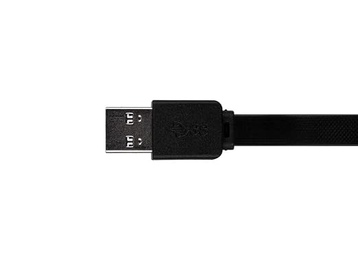 Monoprice Flat USB Type-C to Type-A 3.2 Gen1 Charge and Sync Cable - 5Gbps 3 Amp Charging Reversible Connector Resists Tangling Compatible with USB Type-C Devices 6 Feet Black