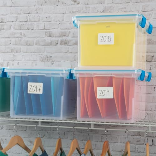 Sterilite 8-Pack Gasket Box, Weather-Resistant Storage Bins with Latching Lids, 32 Quart - Heavy-Duty Organizing Containers for Closet, Bathroom, and Office - size: 32 Quart, style: 8 Pack