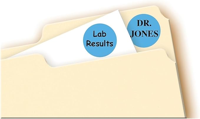 Avery 05461 Removable Round Labels, 3/4-Inch Diameter, Lt. Blue, 1008 Labels/Pack