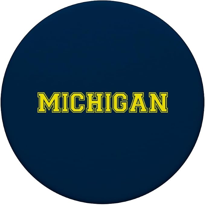 College University style Michigan Sports Gift PopSockets Adhesive PopGrip