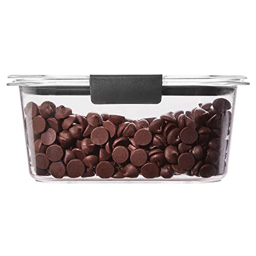 Rubbermaid Brilliance Food Storage Container, Medium Deep, 4.7 Cup, Clear 2024349 - size: 4.7 Cup