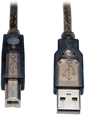 TRIPP LITE Eaton USB 2.0 Hi-Speed A/B Active Repeater Cable (M/M) 25-ft. (U042-025) Silver