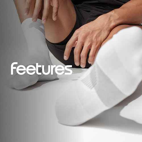 Feetures Elite Ultra Light Cushion Mini Crew Sock - Sport Sock with Targeted Compression