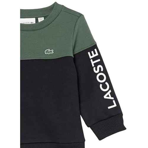 Lacoste Kids' Colourblock Sweatshirt in Organic Cotton Flannel