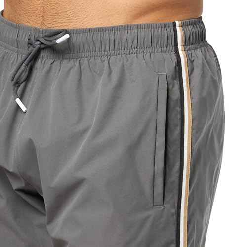 BOSS Mens Iconic Stripe Swim Trunks