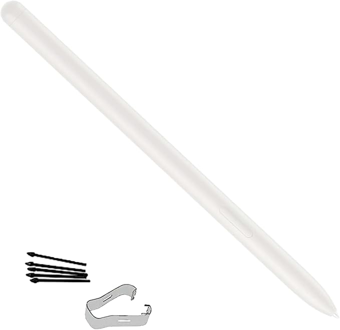 Beige Galaxy Tab S9 Ultra S Pen Replacement for Samsung Galaxy Tab S9 Plus Stylus Pen Replacement WithoutBluetooth + Free 5 Tips for Samsung Galaxy Tab S9 Pen