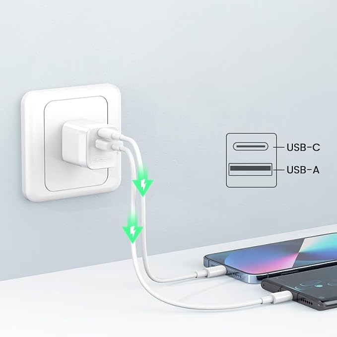 30W Fast USB PD Home Wall Charger w/ 5FT USB-C Cable Cord for Garmin DriveSmart 66 76 86